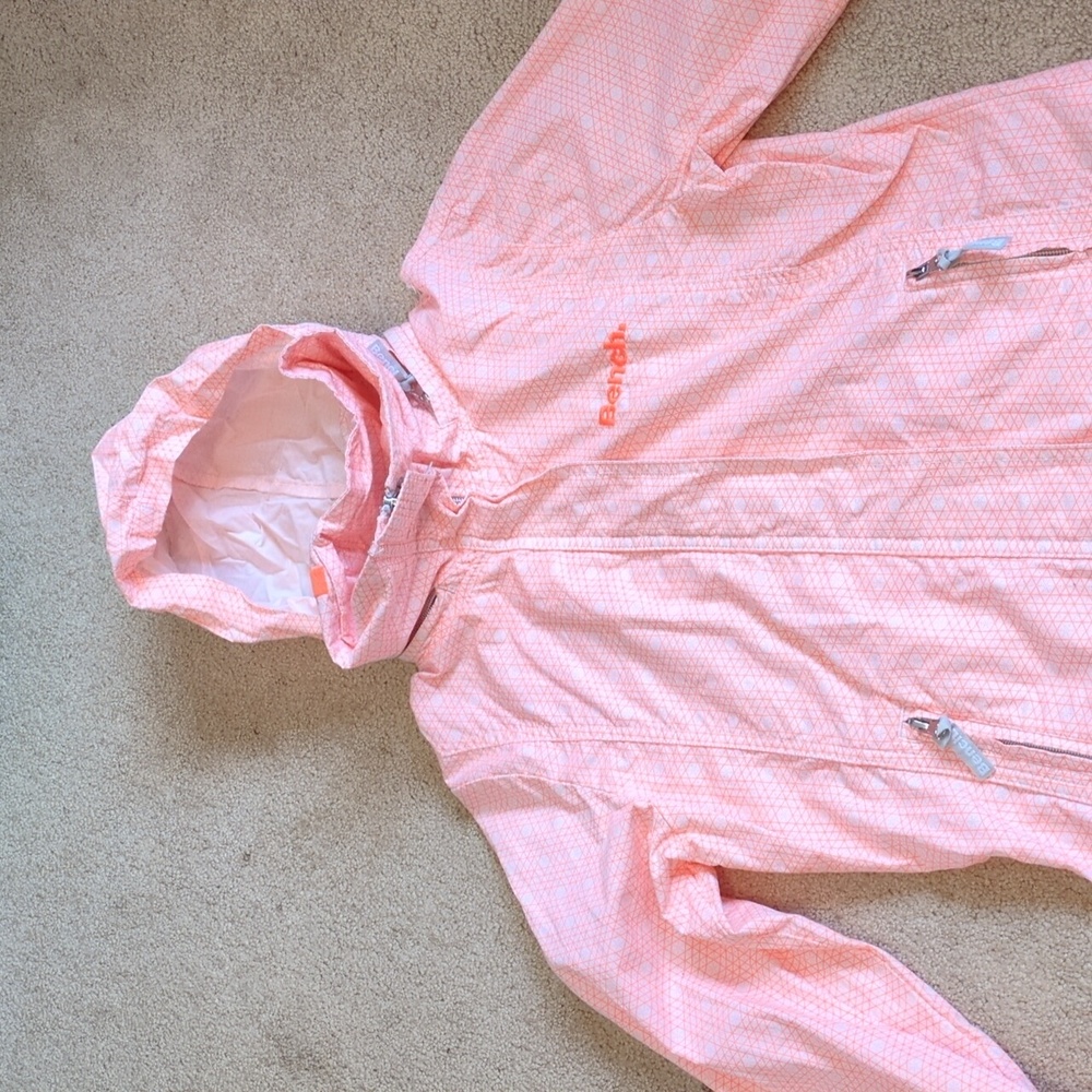 Women's BENCH windbreaker jacket with a hood size XS - S Says M runs very small! - Picture 5 of 16